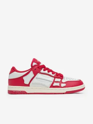 Kinder Leder-Sneaker mit niedrigem Schaft in Rot