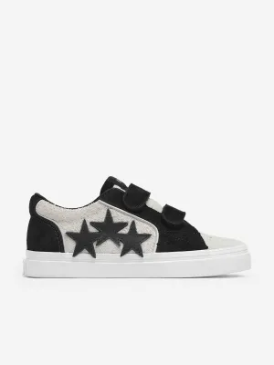 Kinder Leder Sunset Skate Low Sneakers in Schwarz