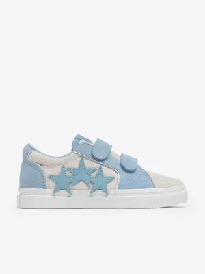 Kinder Leder Sunset Skate Low Sneaker in Blau
