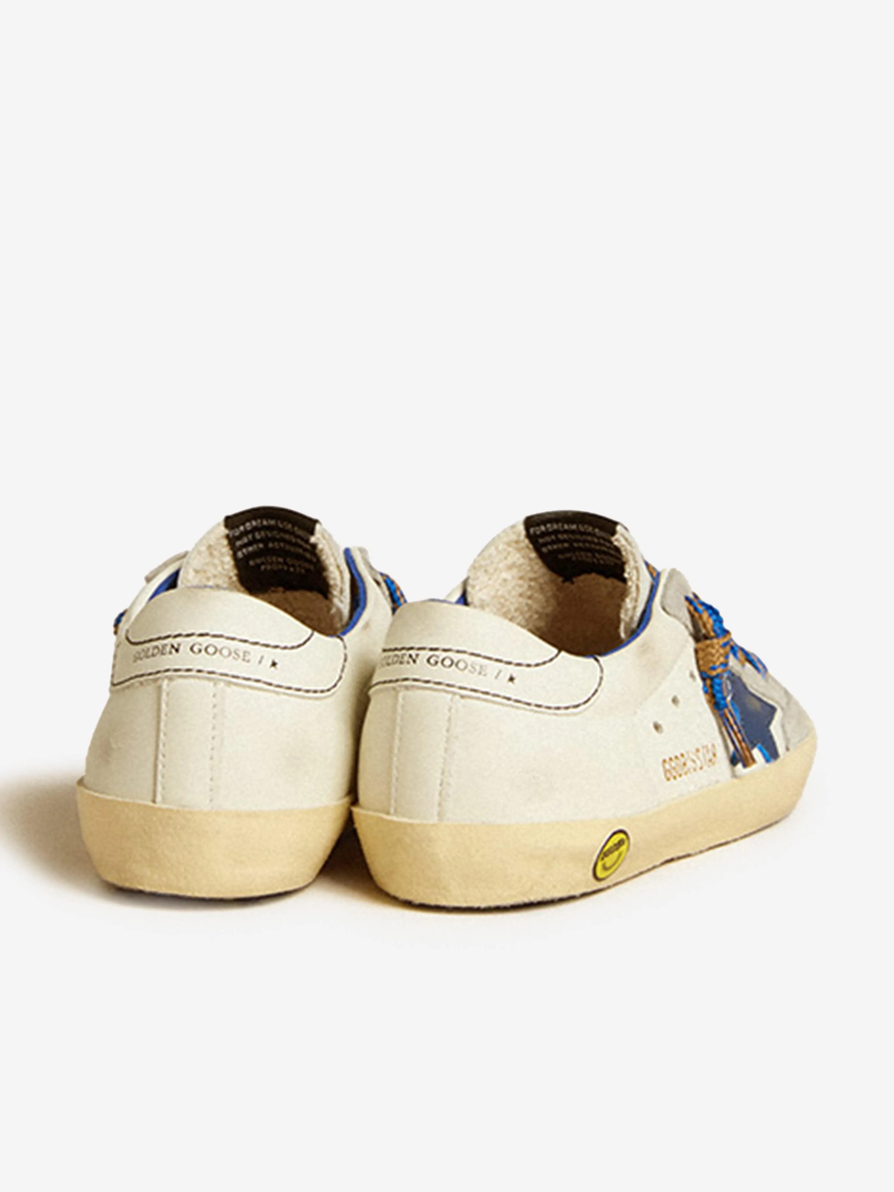 Kinderschuhe aus Leder Super-Star Penstar Classic Trainers in Weiß