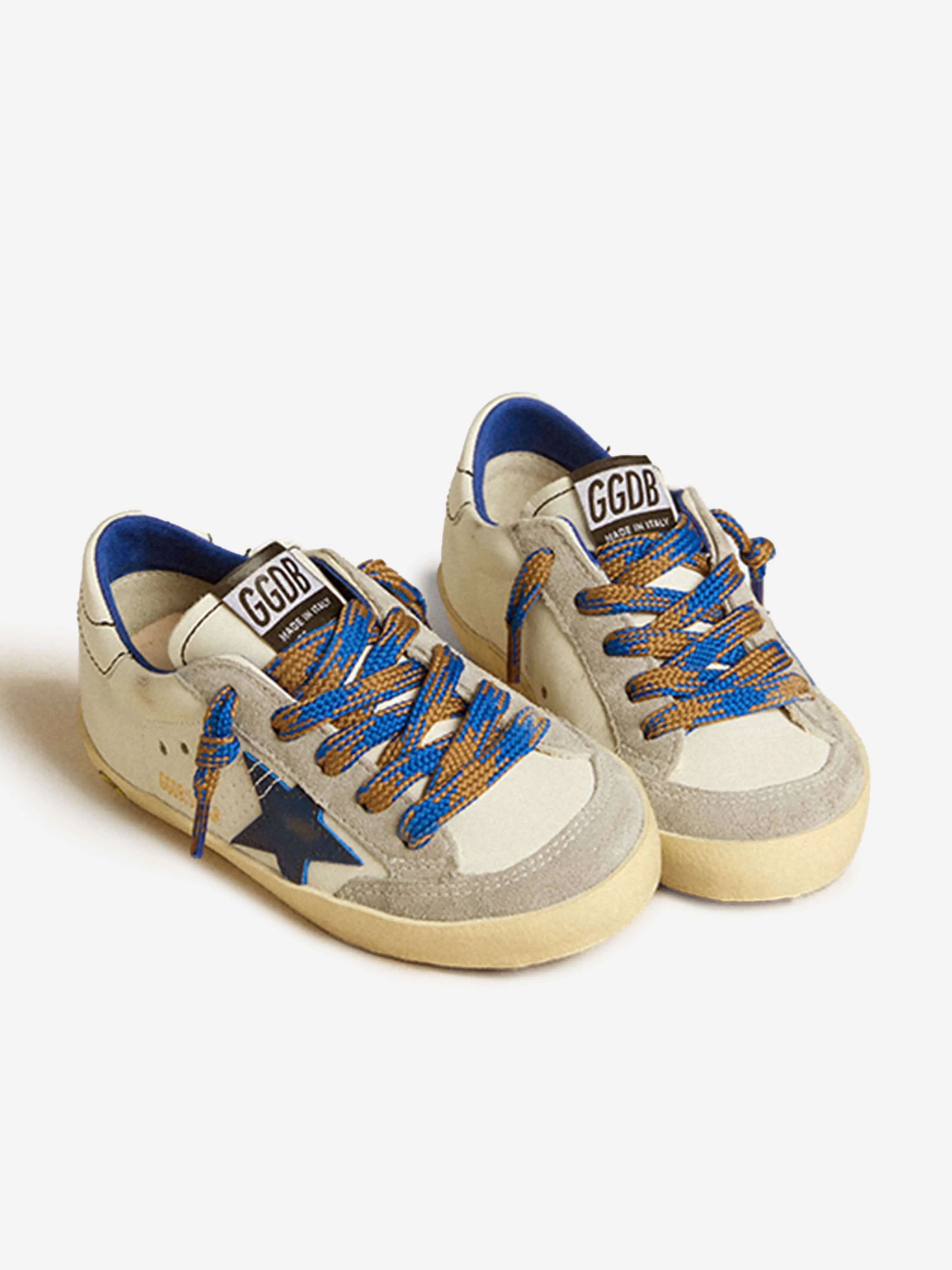 Kinderschuhe aus Leder Super-Star Penstar Classic Trainers in Weiß