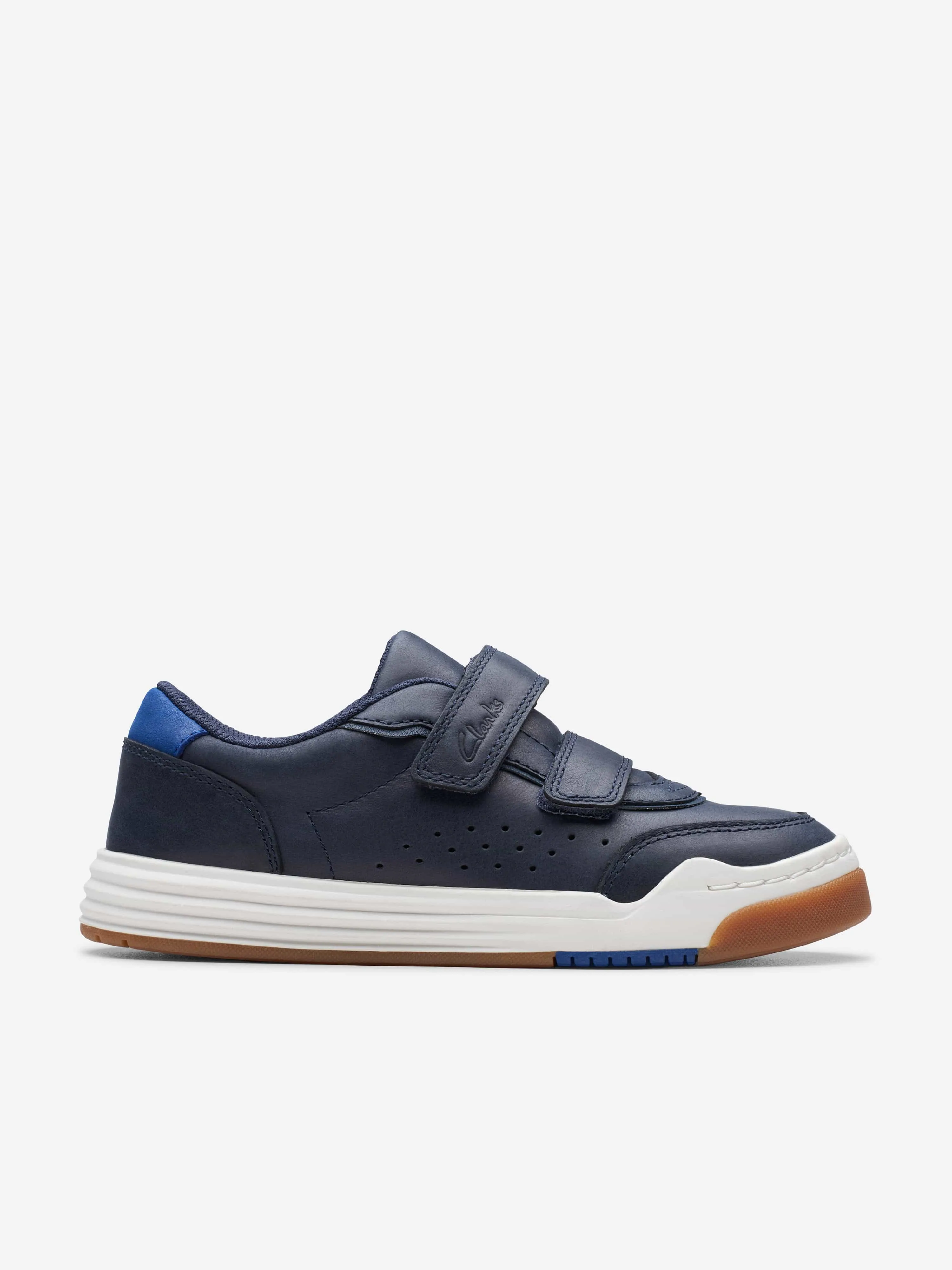 Kinder Leder Urban Solo Turnschuhe in Marineblau