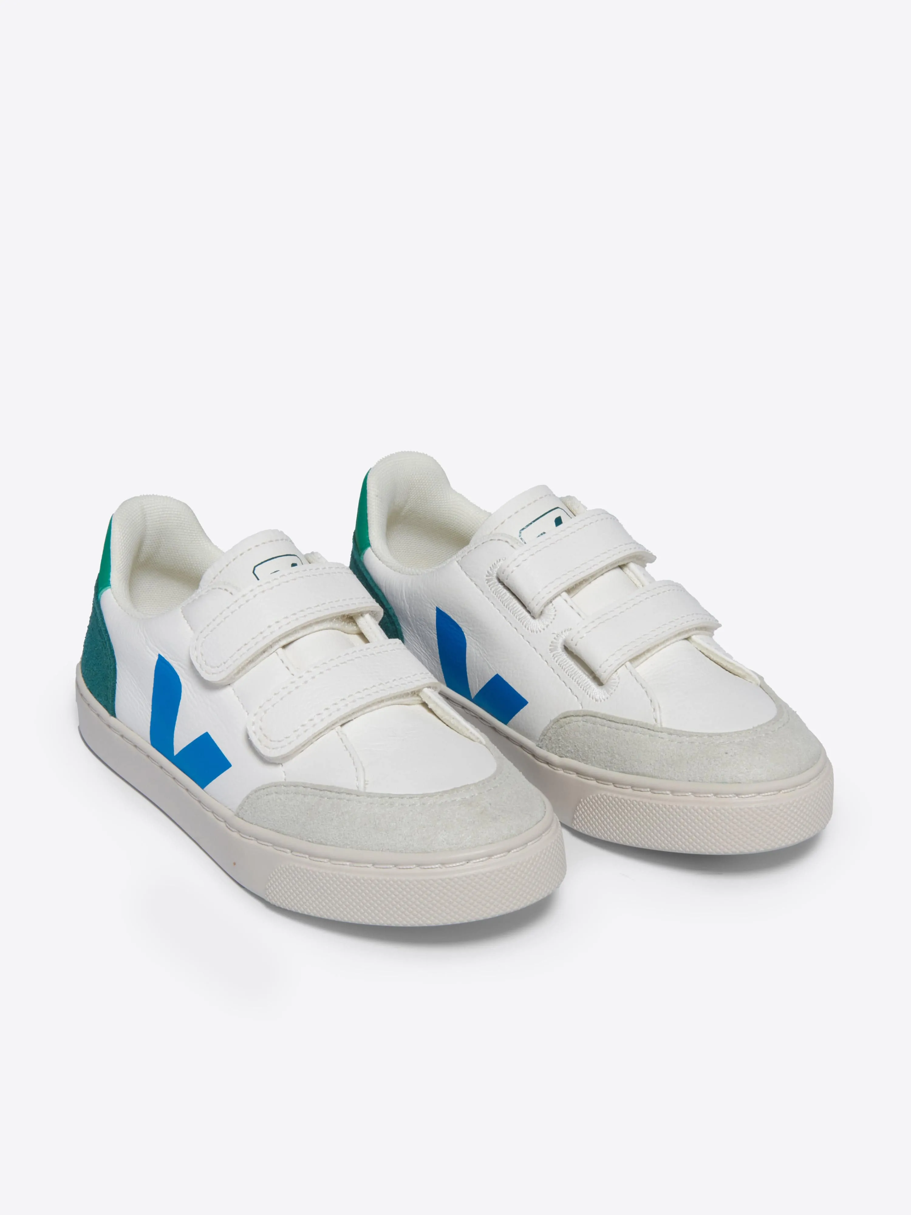 Kinder Leder V-12 Turnschuhe in Weiß