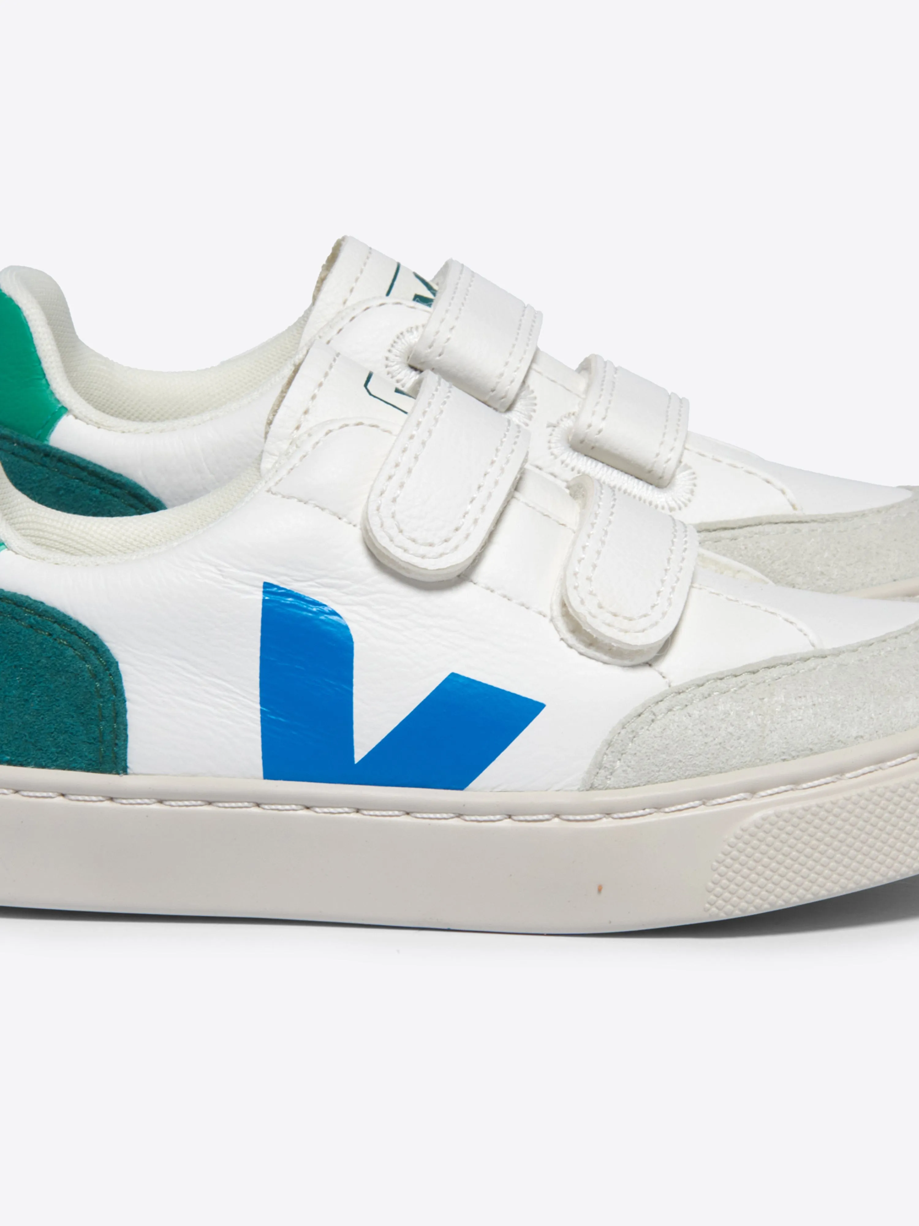 Kinder Leder V-12 Turnschuhe in Weiß