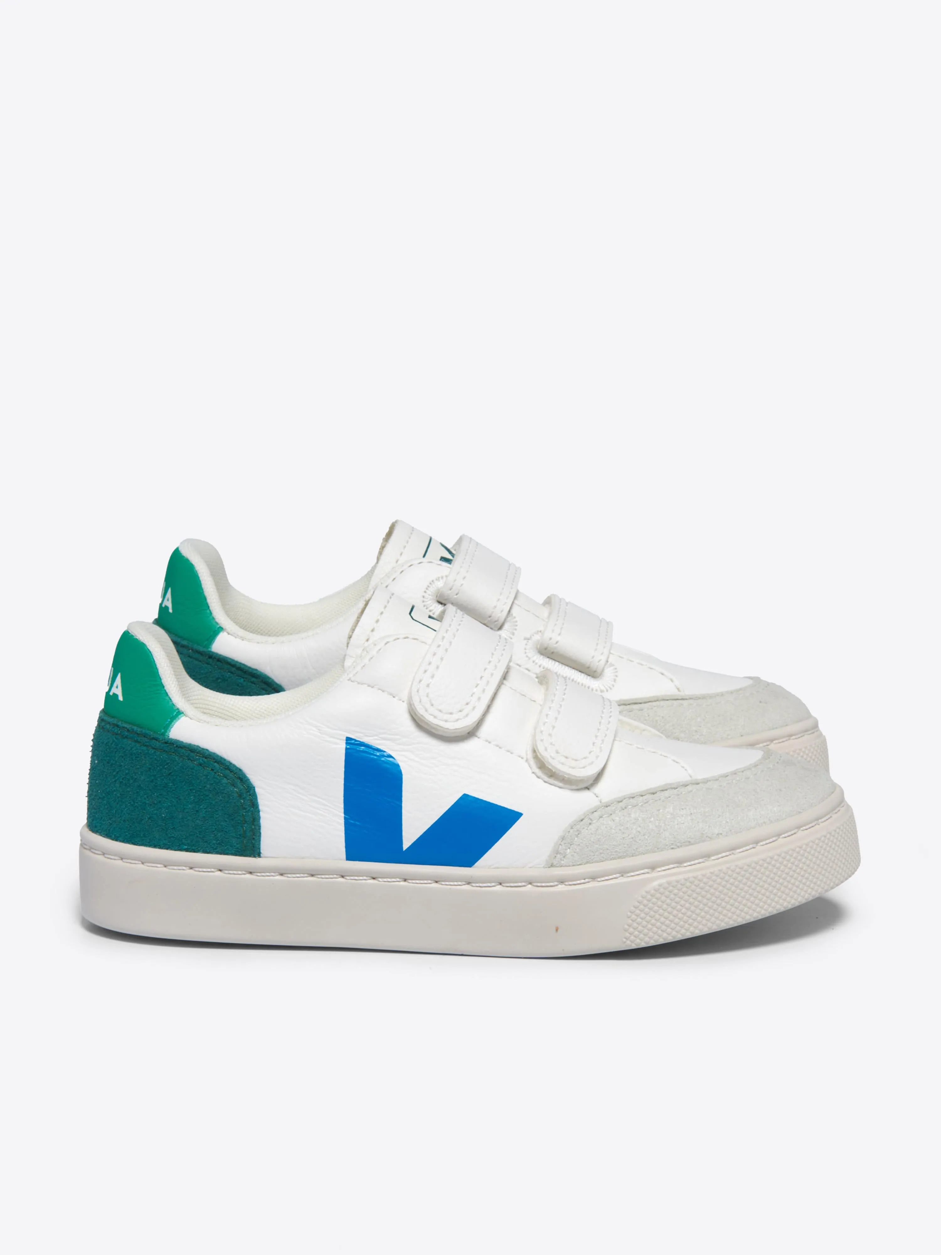 Kinder Leder V-12 Turnschuhe in Weiß