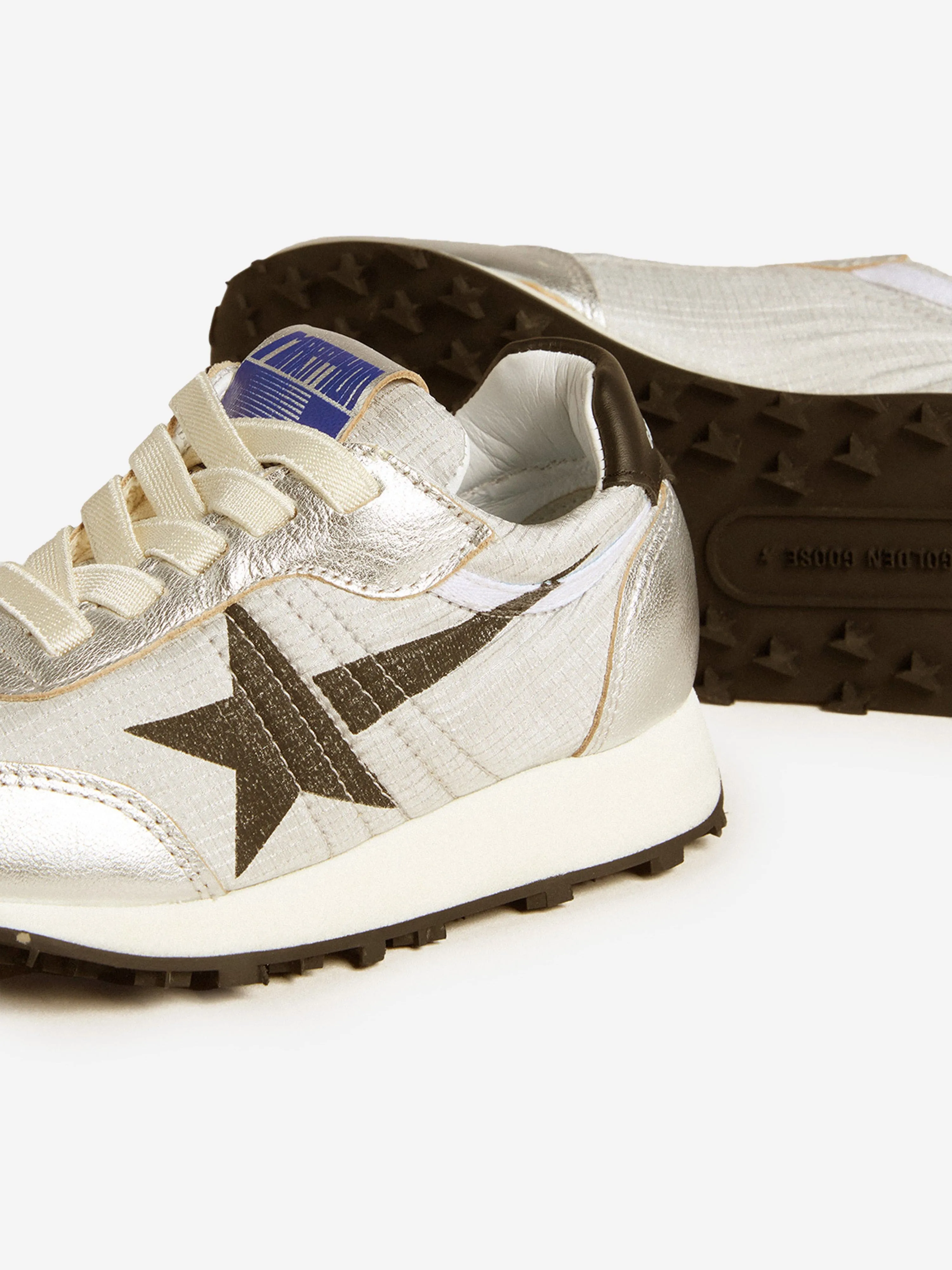Kinder-Marathonlaufschuhe in Silber