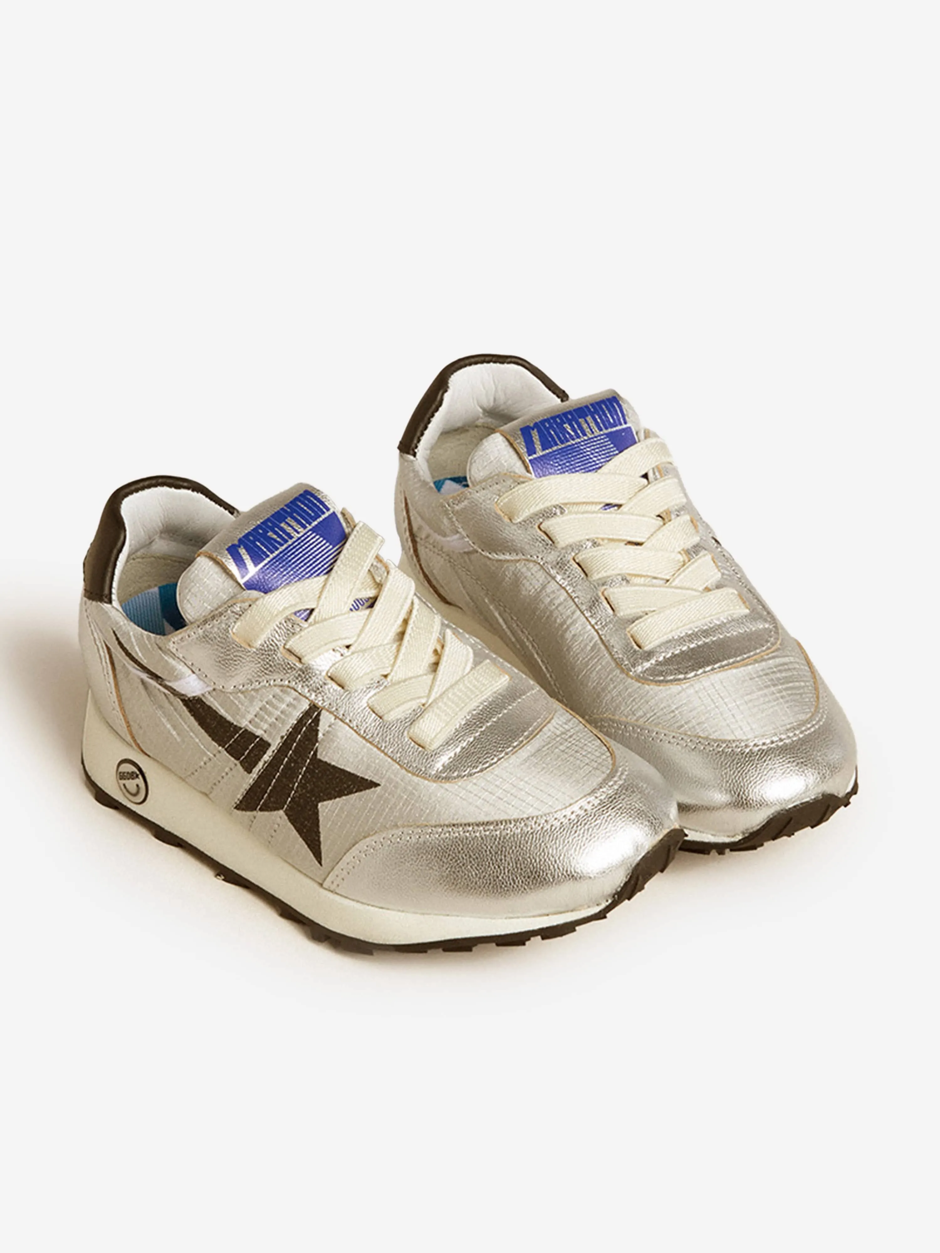 Kinder-Marathonlaufschuhe in Silber