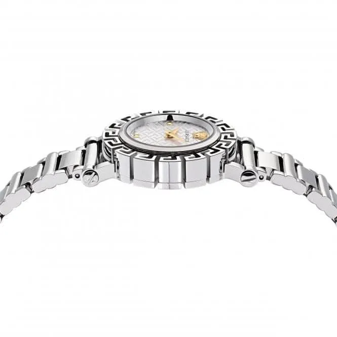 Damen Greca Glam Edelstahl Silber Armbanduhr VE2Q00322