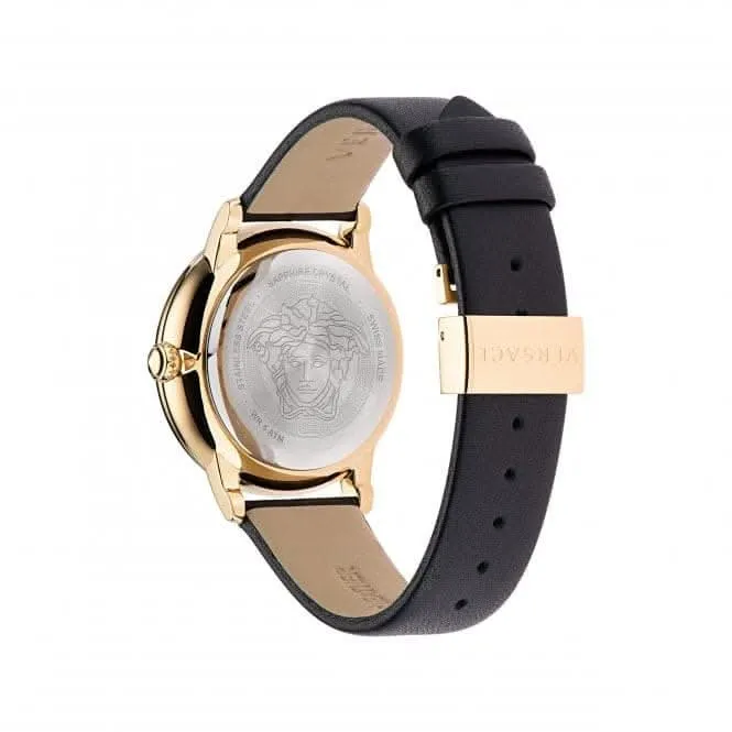 Damen La Medusa Goldfarbene Schwarze Uhr VE2R00122