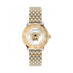 Damen La Medusa Goldton Weiß-Silber Uhr VE2R00222