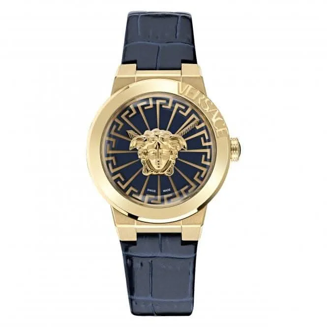 Damen Medusa Unendlich Champagner Blau Uhr VE3F00122