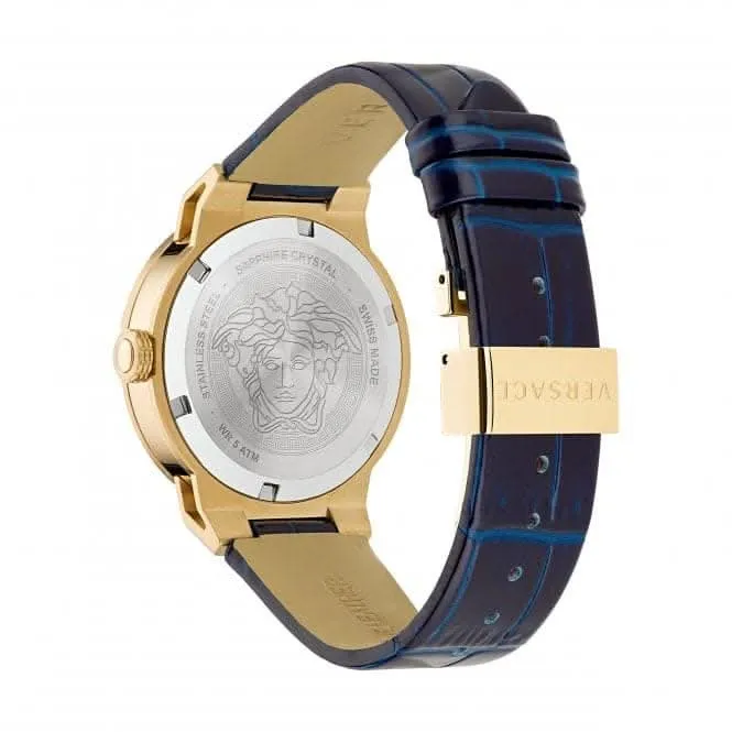 Damen Medusa Unendlich Champagner Blau Uhr VE3F00122