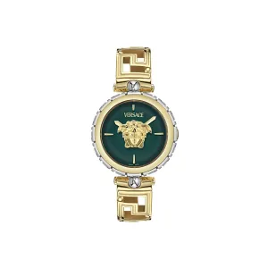 Damen Medusa Schmuck Grün Uhr VE0B00325
