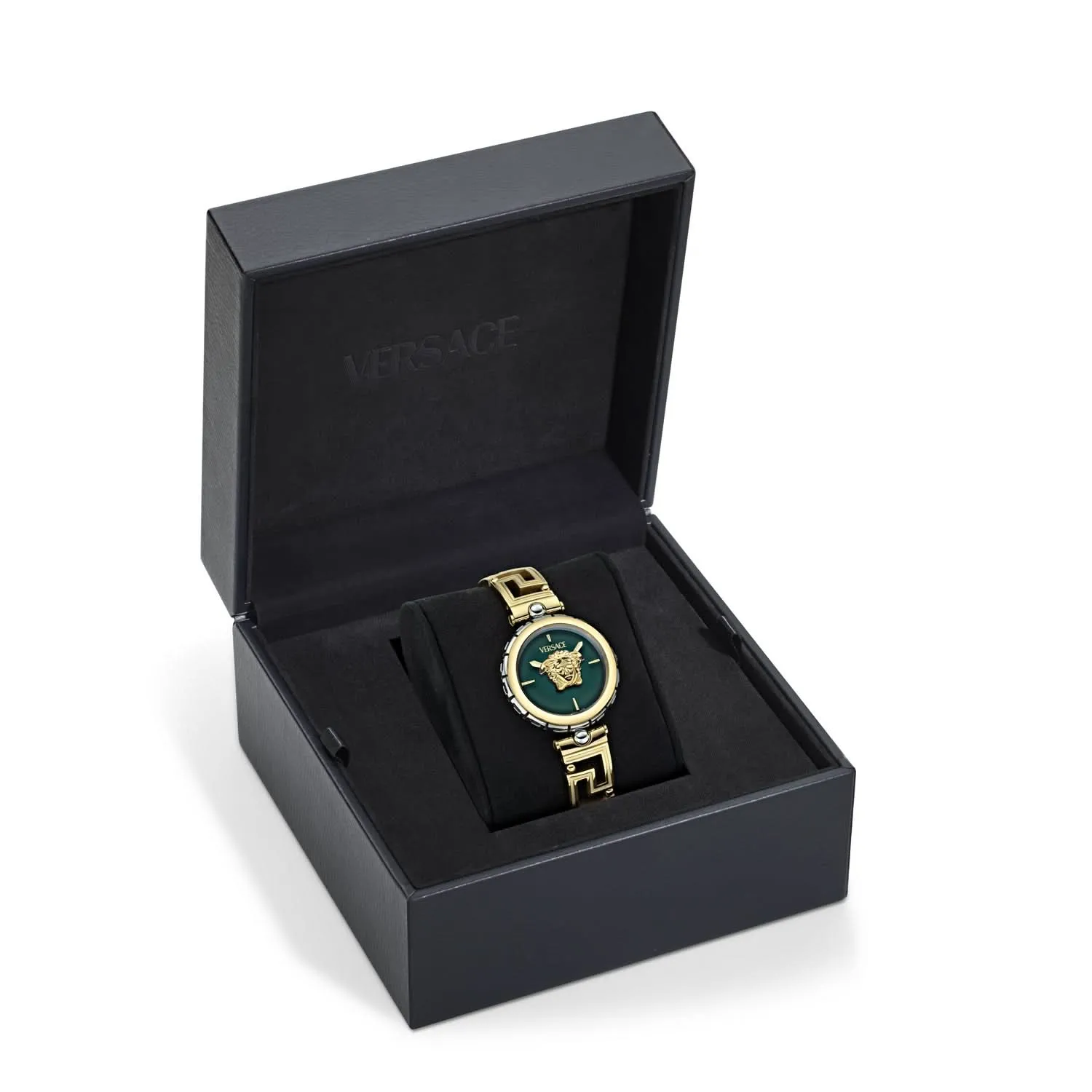 Damen Medusa Schmuck Grün Uhr VE0B00325