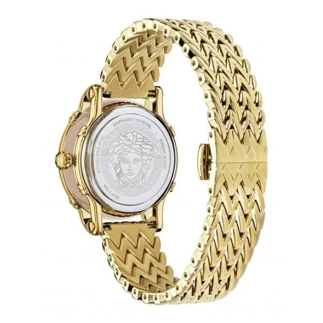 Damen Versace Pin Champagner Uhr VEPN00520