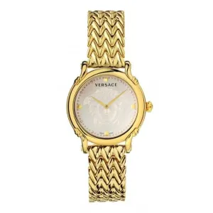 Damen Versace Pin Champagner Uhr VEPN00520