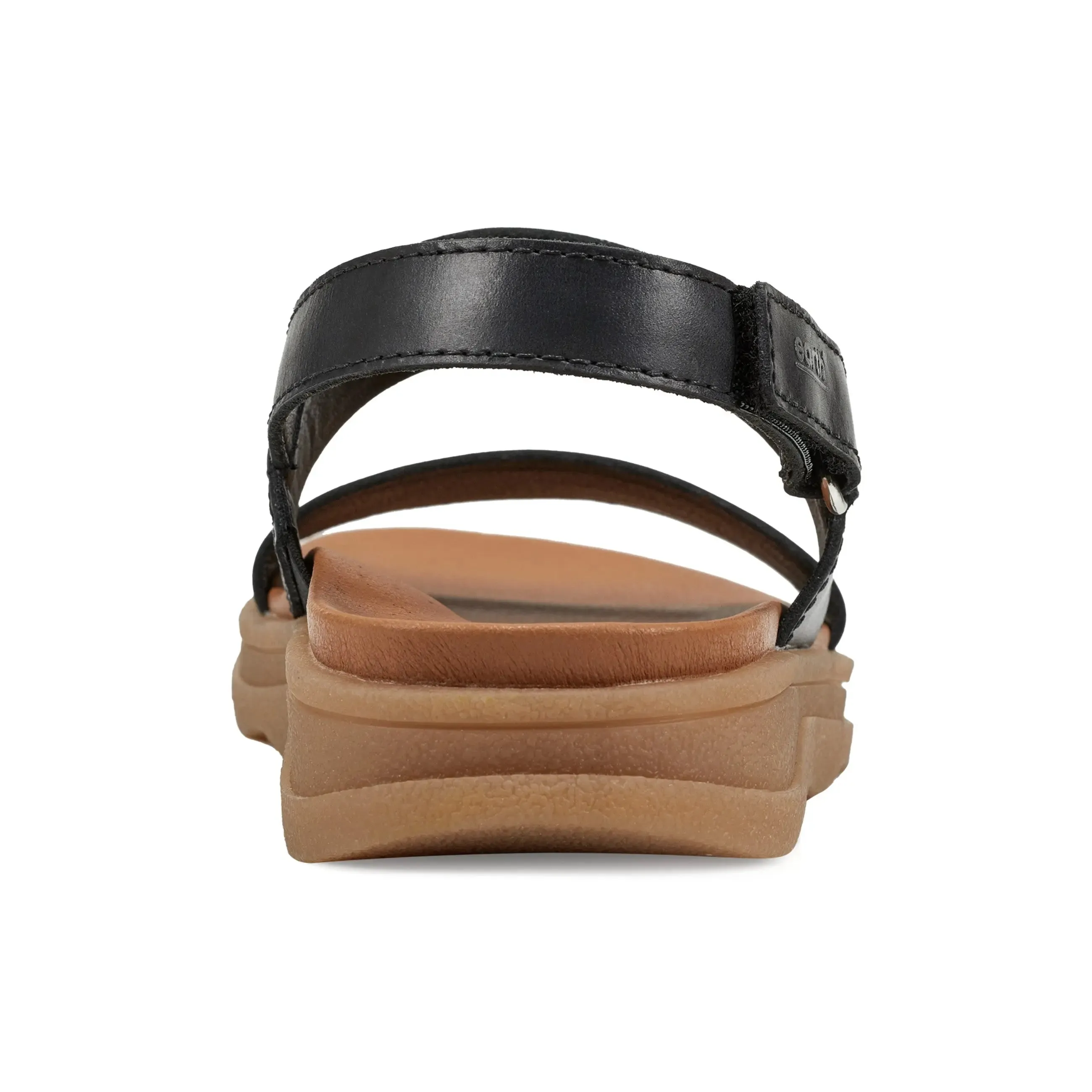 Leah Runde Zehen Riemchen Casual Flache Sandalen
