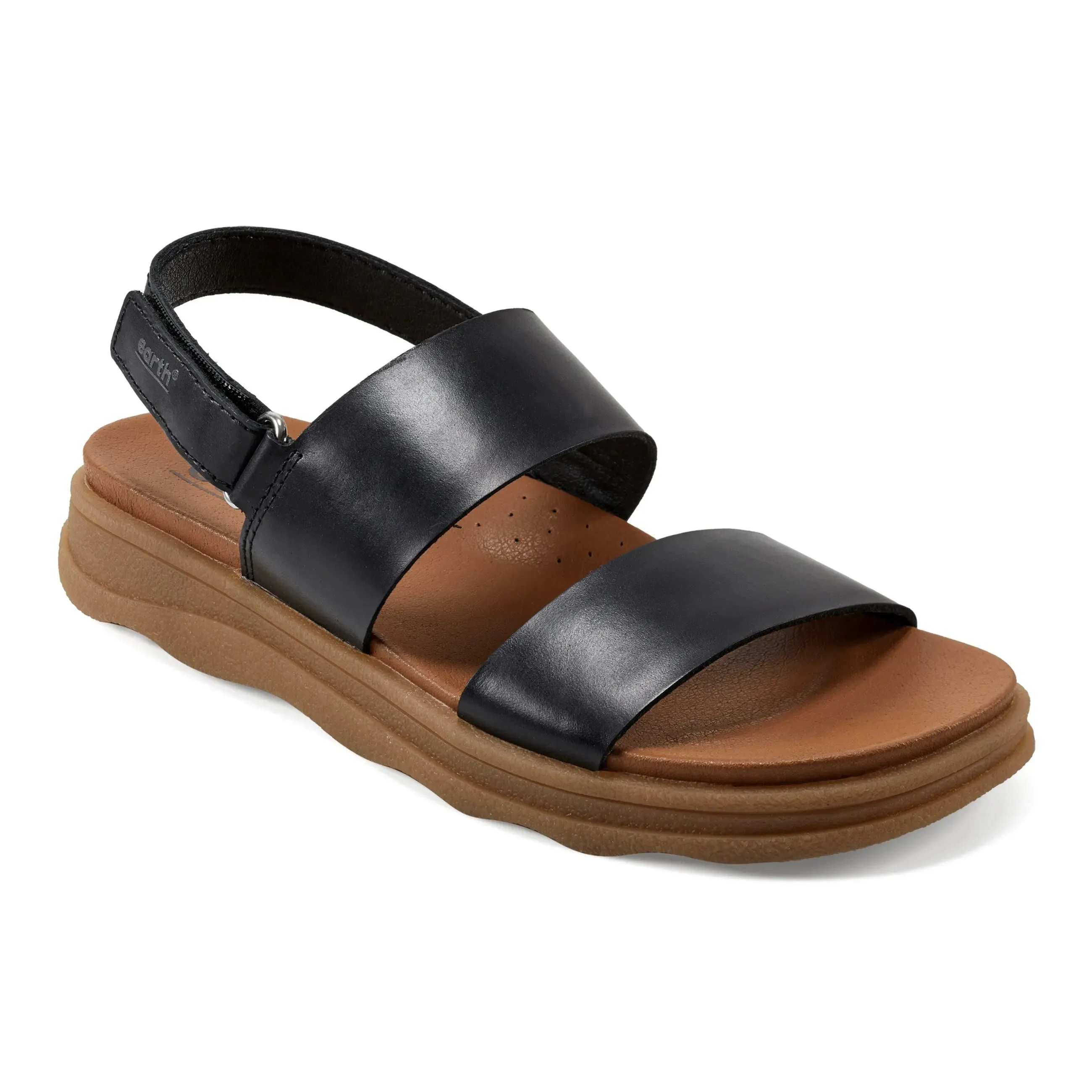 Leah Runde Zehen Riemchen Casual Flache Sandalen