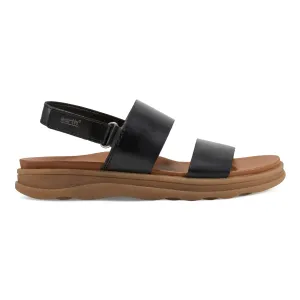 Leah Runde Zehen Riemchen Casual Flache Sandalen