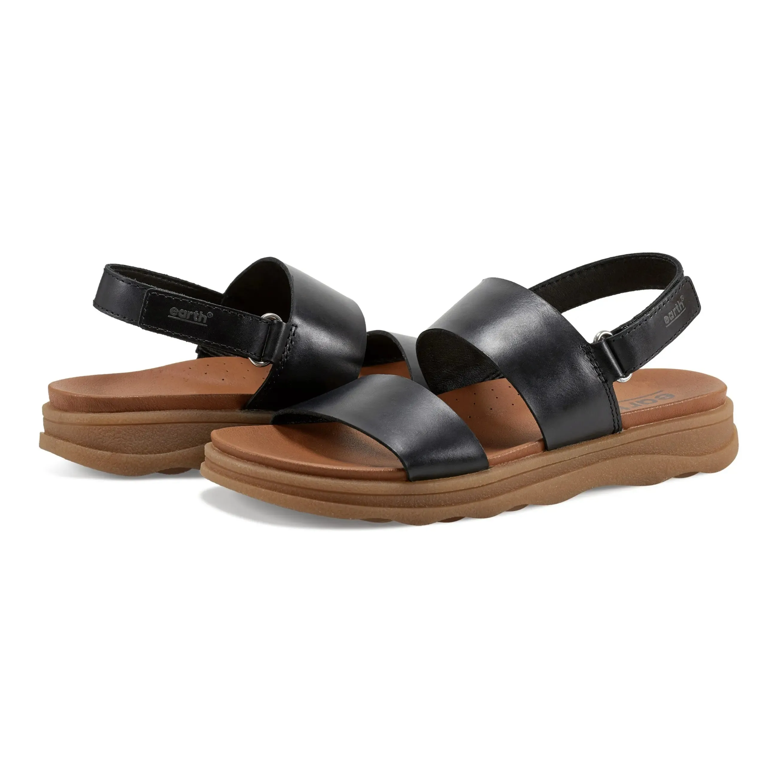 Leah Runde Zehen Riemchen Casual Flache Sandalen