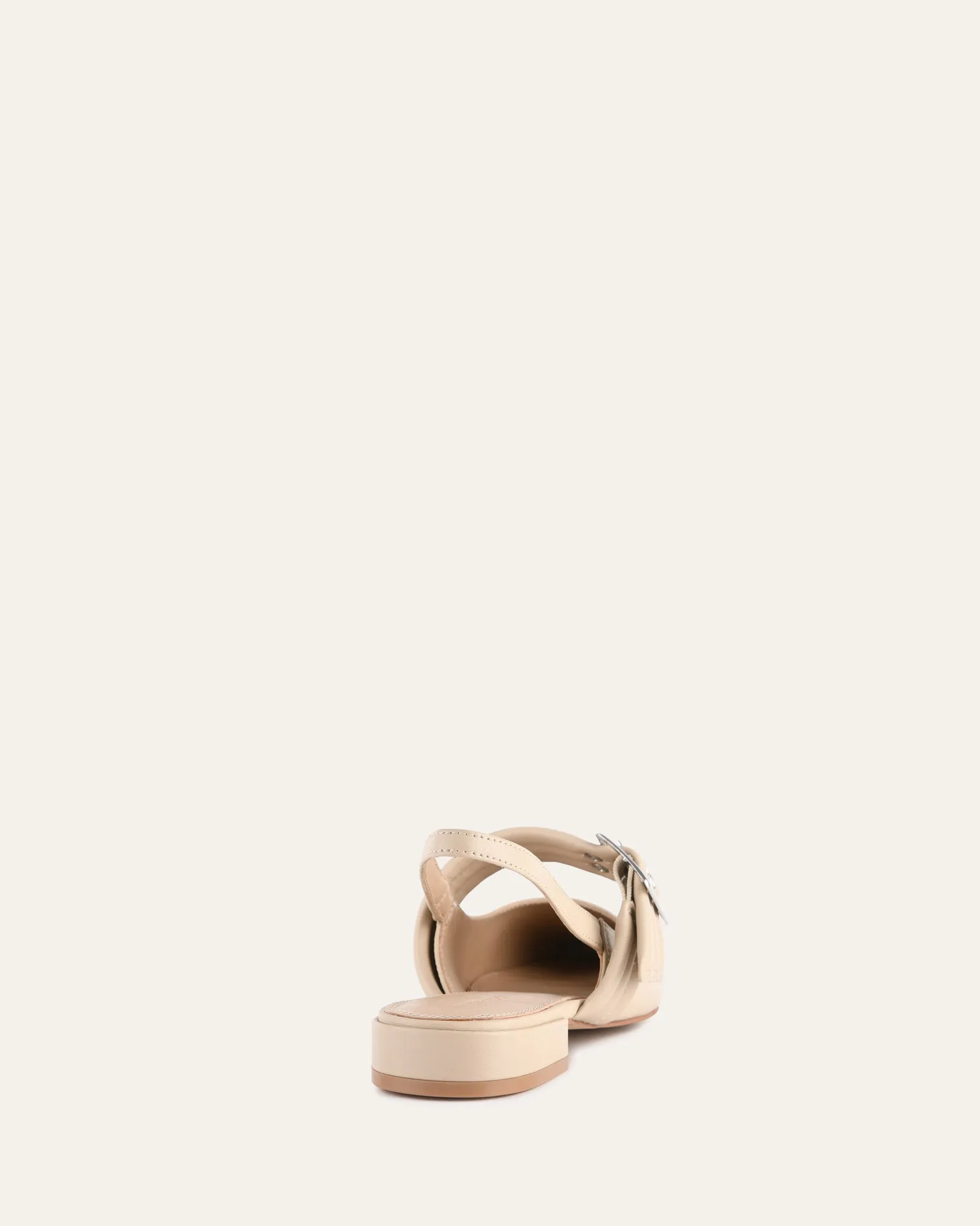 LONDON CASUAL FLATS SAND LEDER