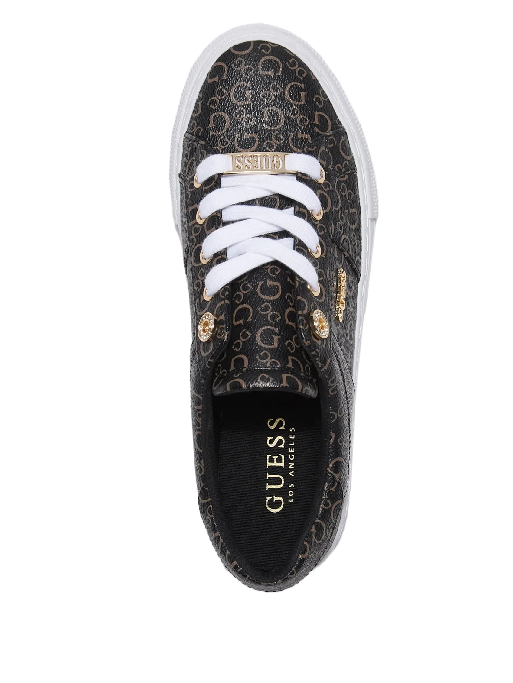 Schauen Sie sich Faux-Leder Low-Top Sneakers von Hey Dude Shoes an