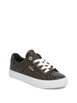 Schauen Sie sich Faux-Leder Low-Top Sneakers von Hey Dude Shoes an
