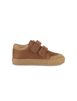 Niedrige Sneaker - Cognac
