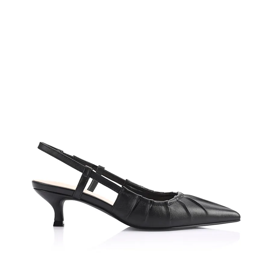 Lucius Slingback Kitten Heels - Schwarz