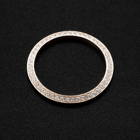 Lünette für Rolex Datejust 31 750 Rosegold 48 Brill. 1,02 TW/VSi