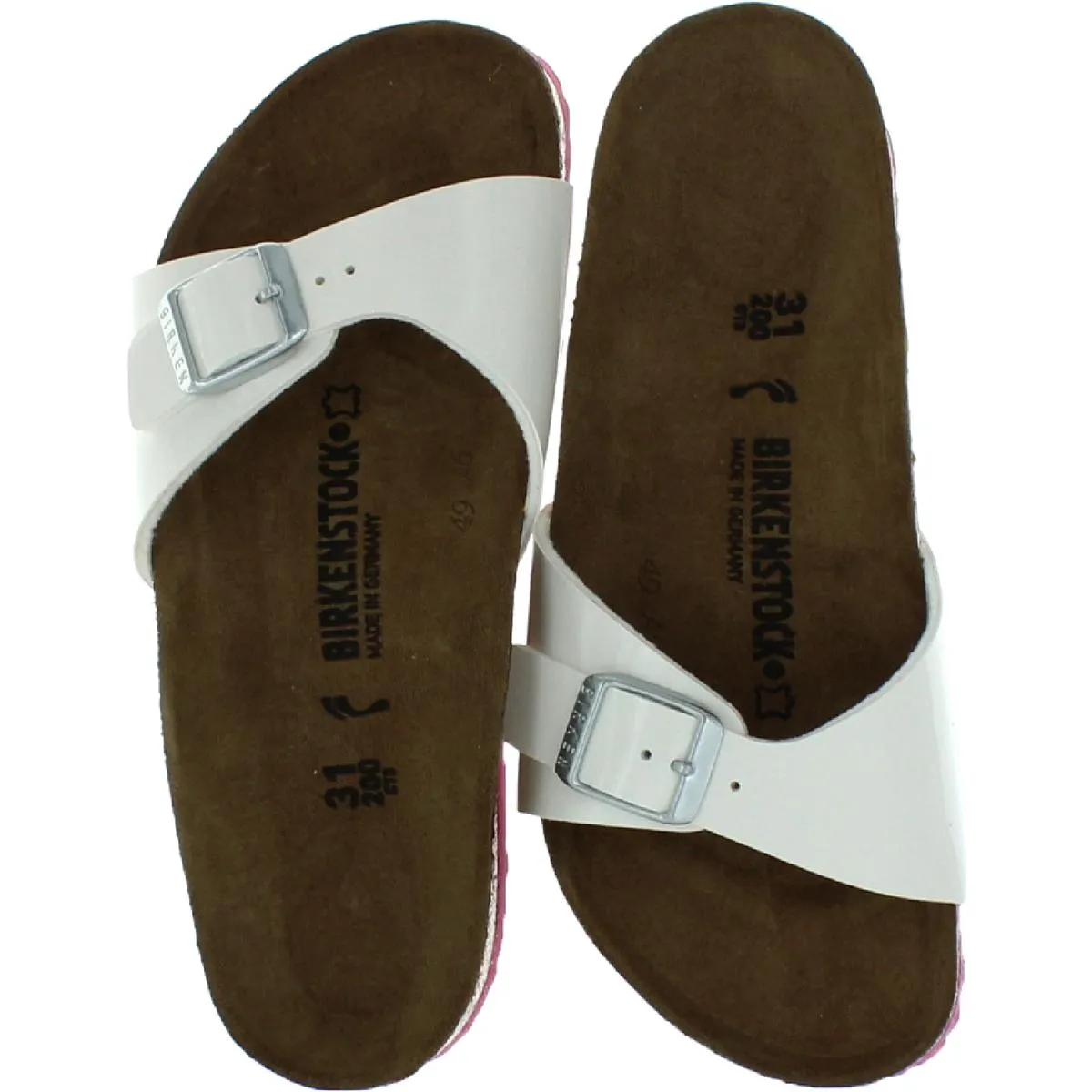 Madrid Kinder Mädchen Birko-Flor Schlupf-Sandalen mit Fußbett