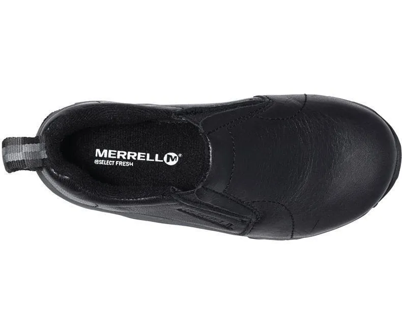 Merrell Jungle Moc für Jungen in schwarzem Leder