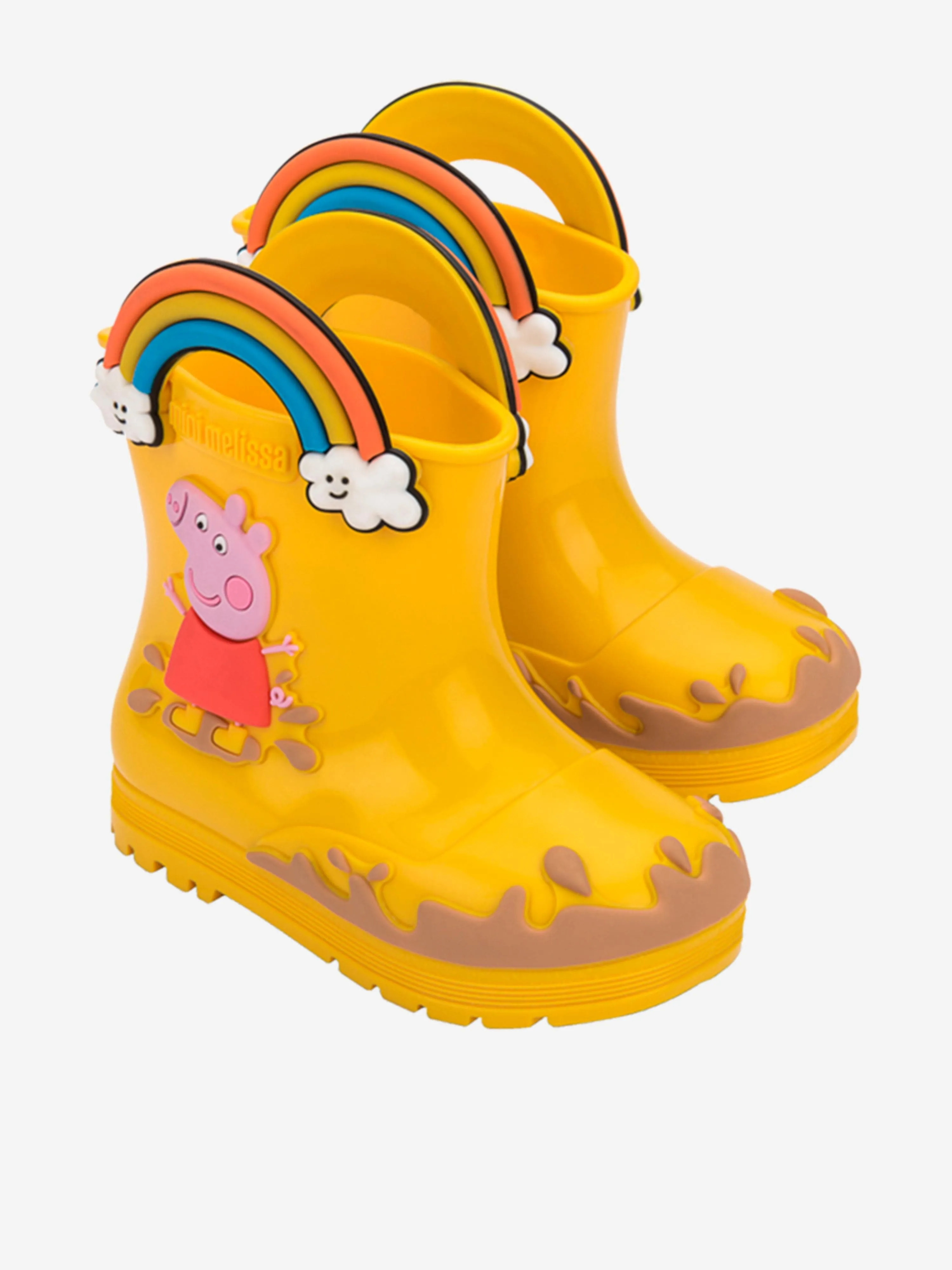 Mini Melissa Mädchen Peppa Pig Gummistiefel in Gelb