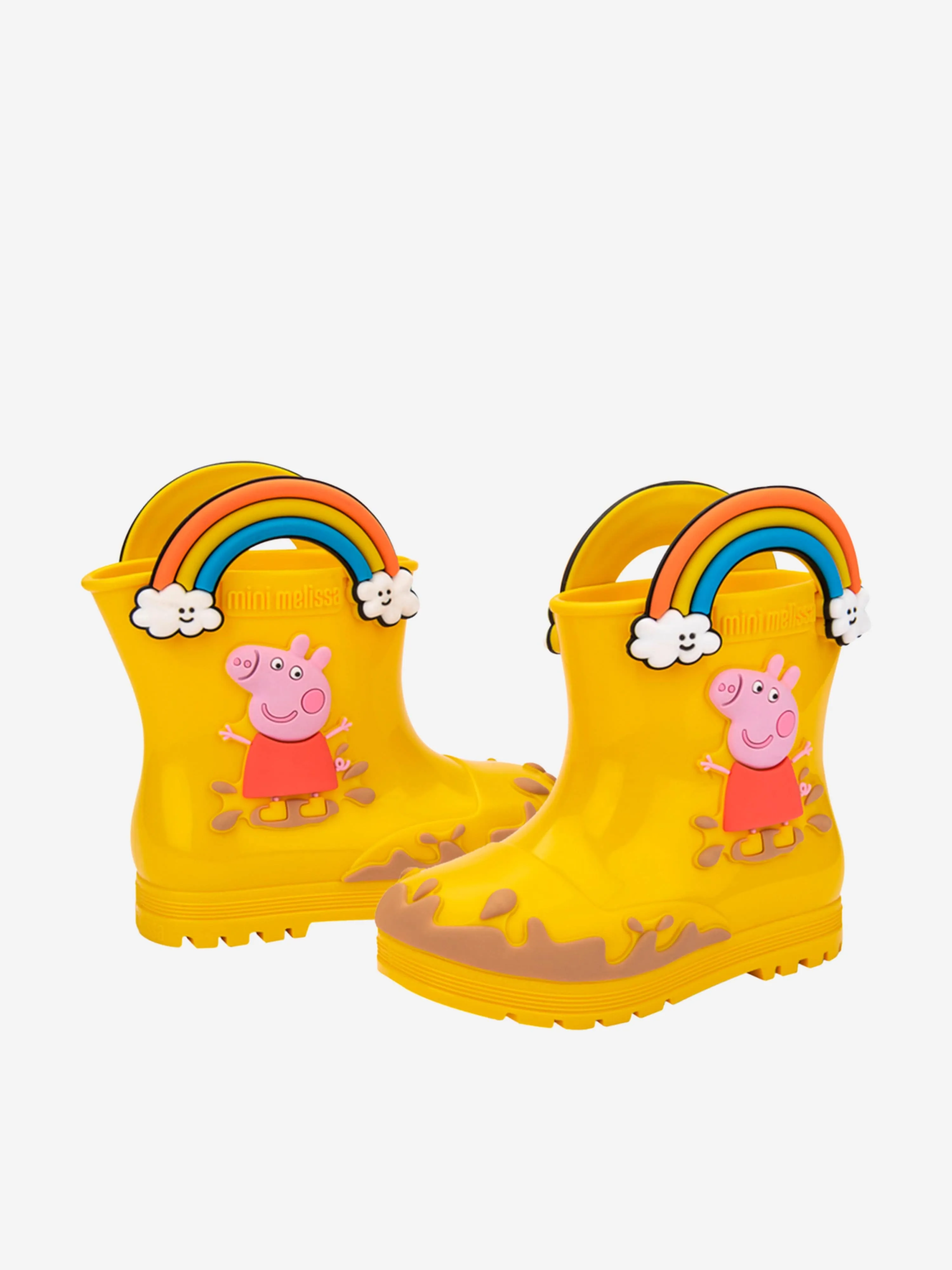 Mini Melissa Mädchen Peppa Pig Gummistiefel in Gelb