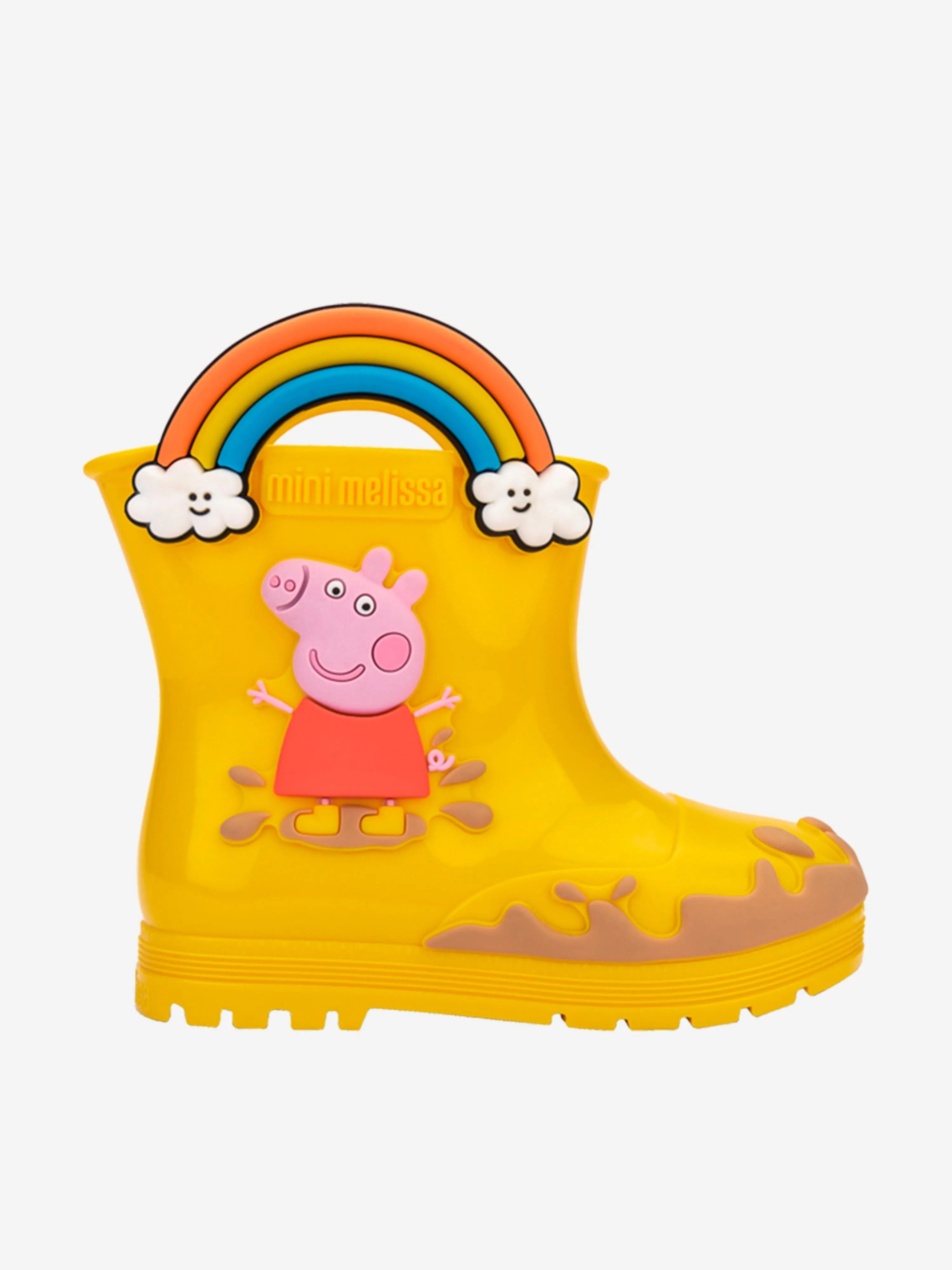 Mini Melissa Mädchen Peppa Pig Gummistiefel in Gelb