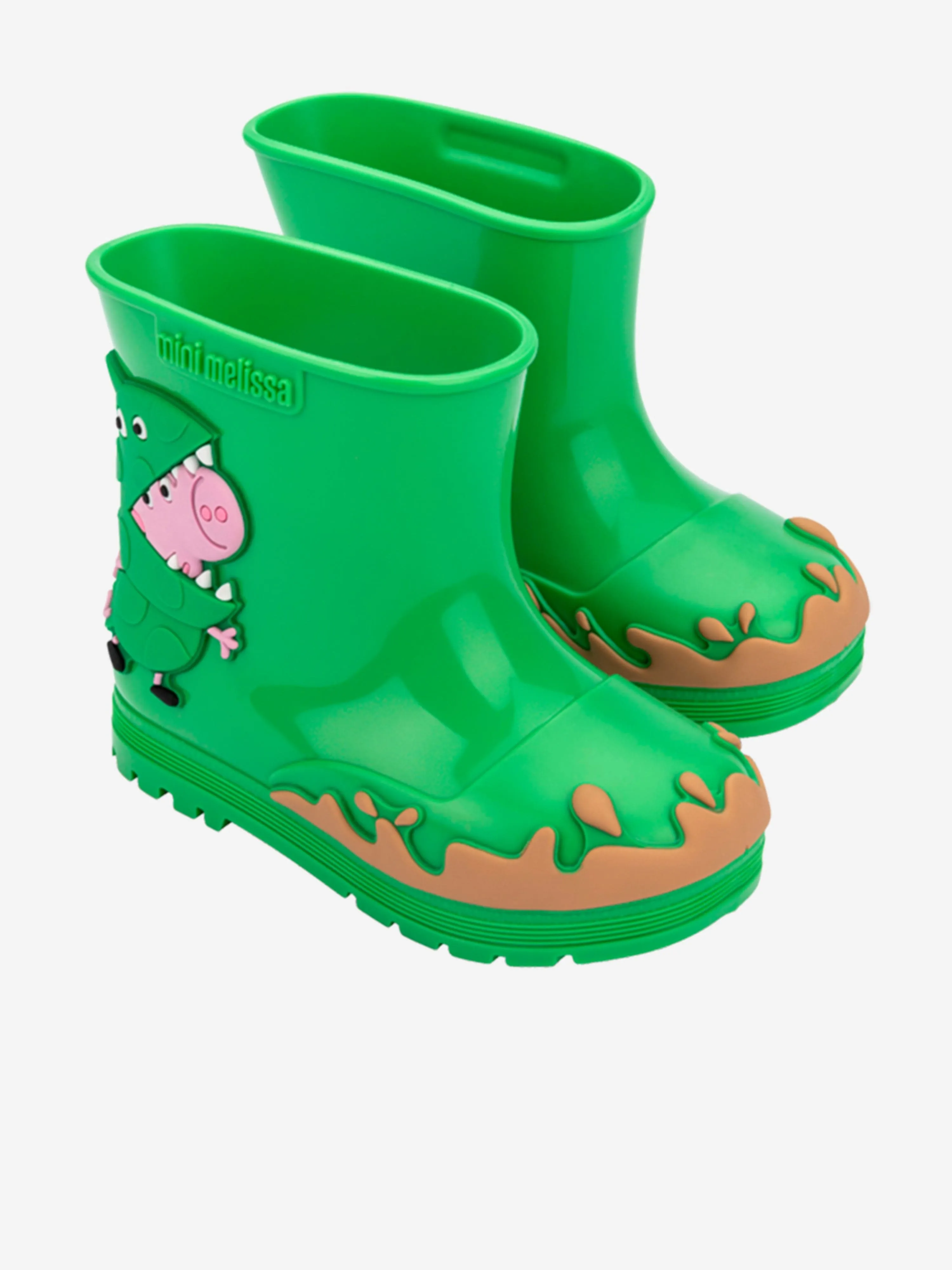 Mini Melissa Kinder Peppa Pig Gummistiefel in Grün