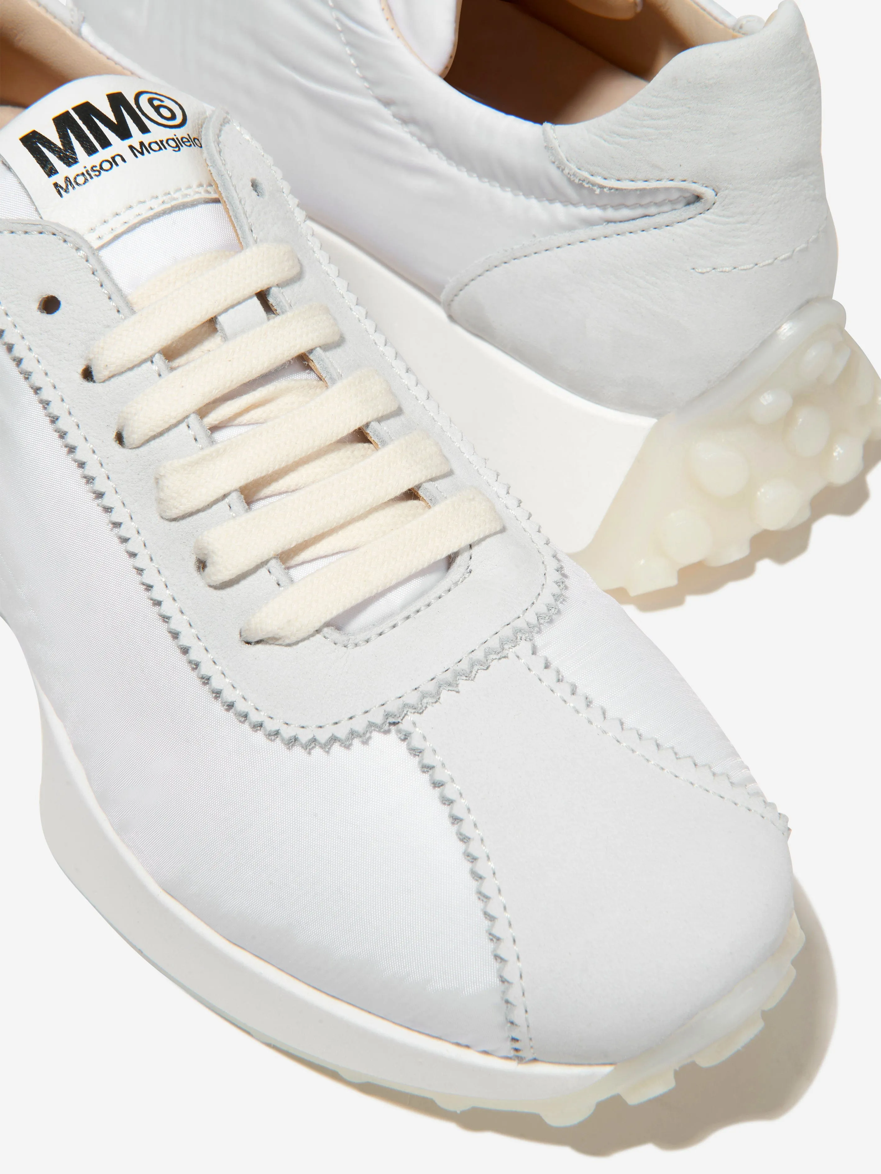 MM6 Maison Margiela Mädchen Leder Schnürsenkel Turnschuhe