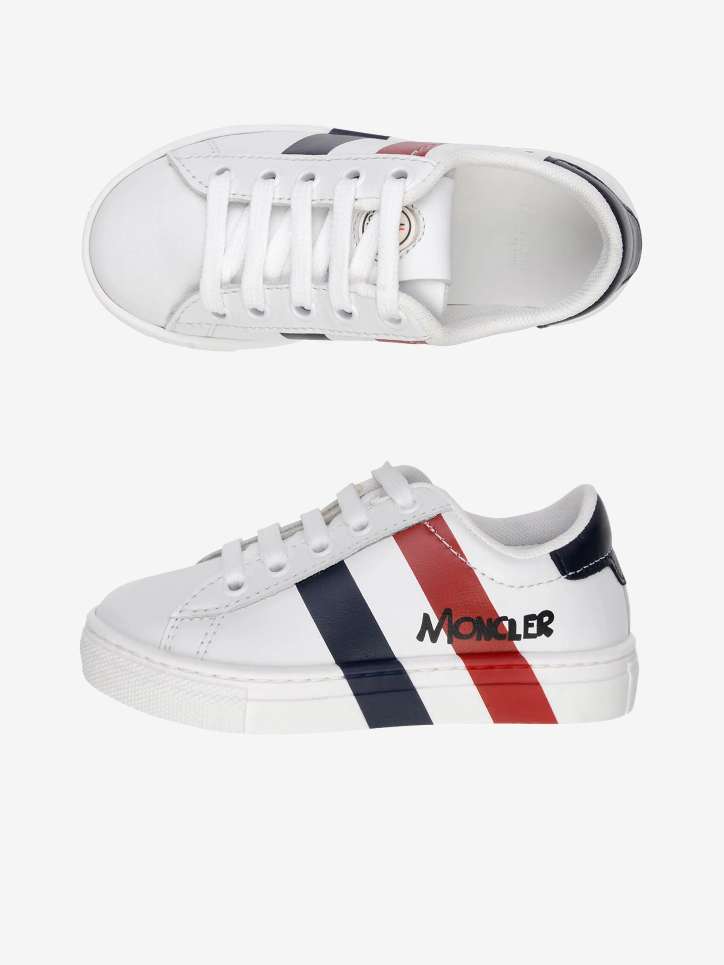 Moncler Jungen Leder Turnschuhe