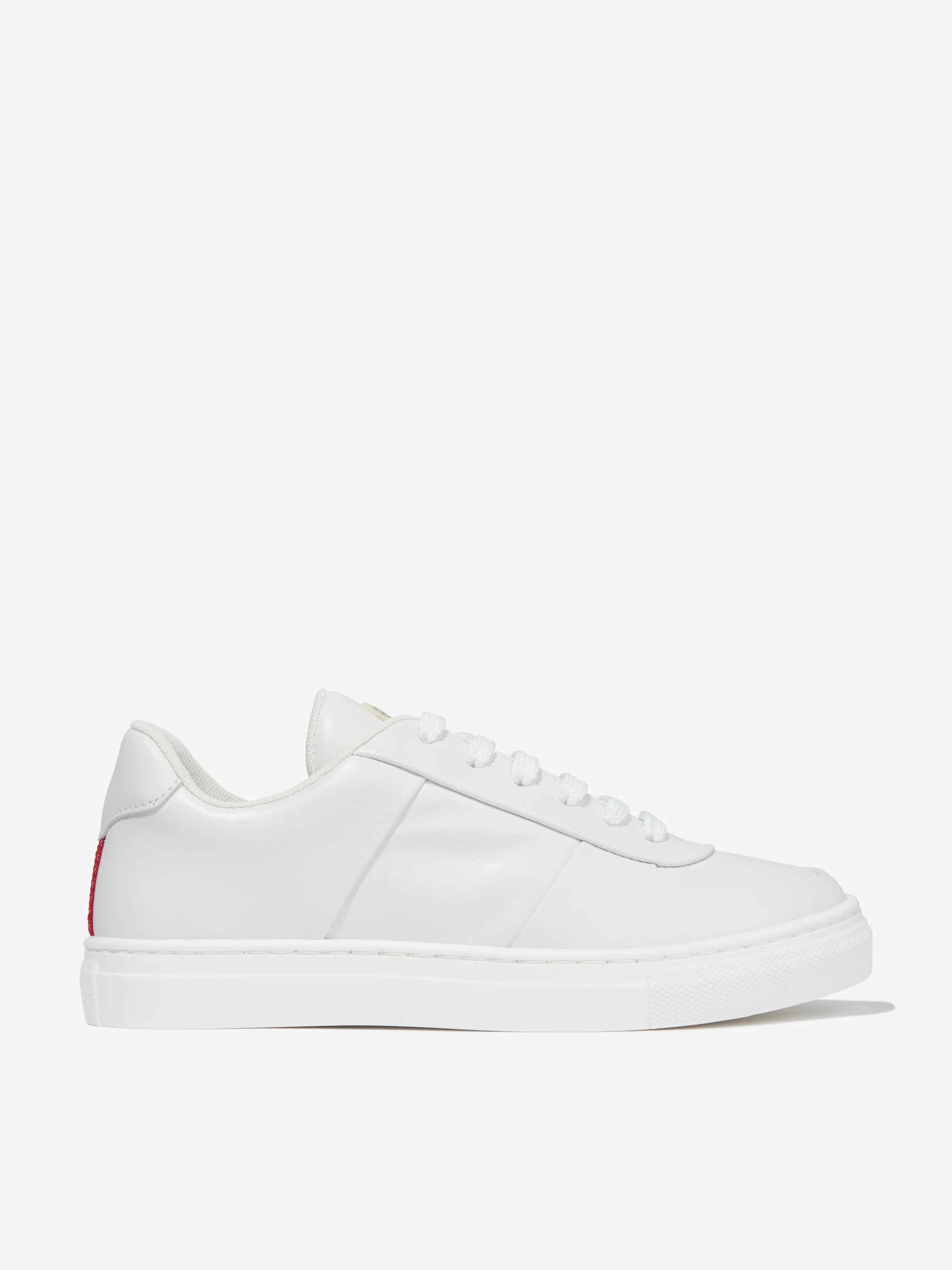 Moncler Enfant Kinder Leder Petit Neue York Low Top Turnschuhe