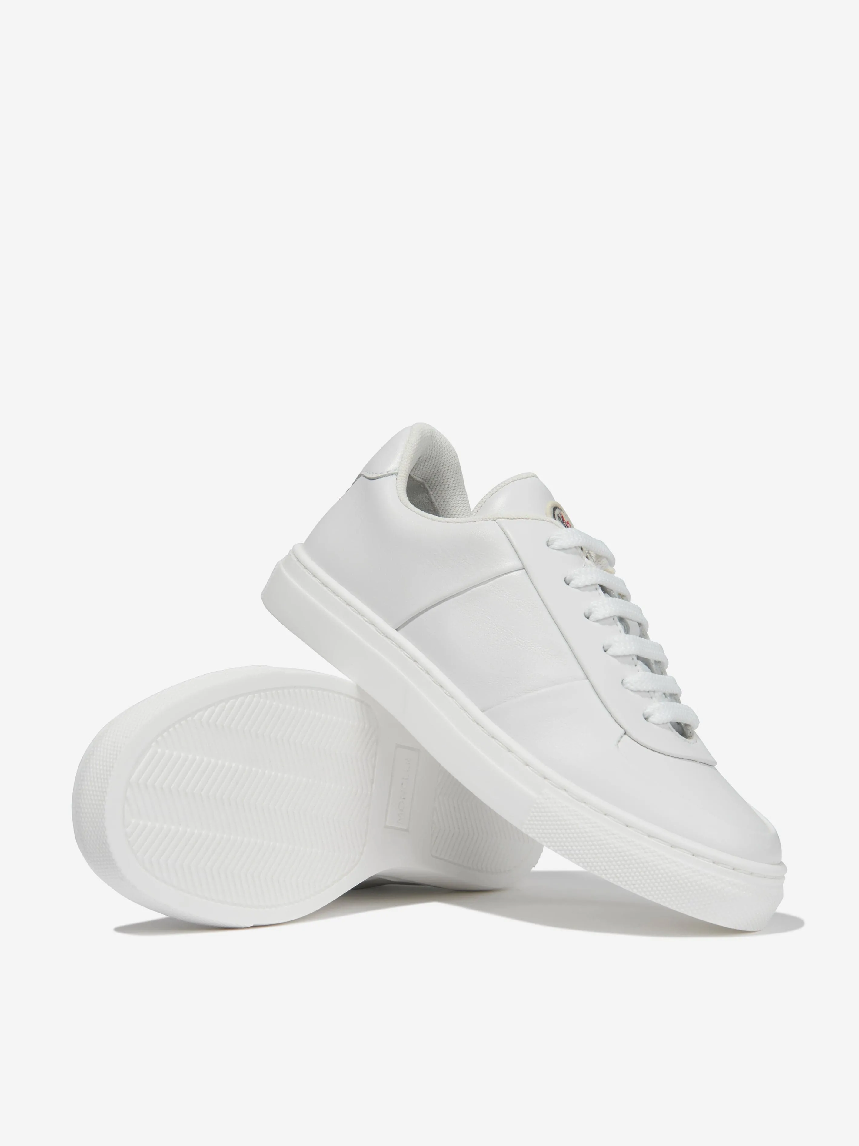 Moncler Enfant Kinder Leder Petit Neue York Low Top Turnschuhe