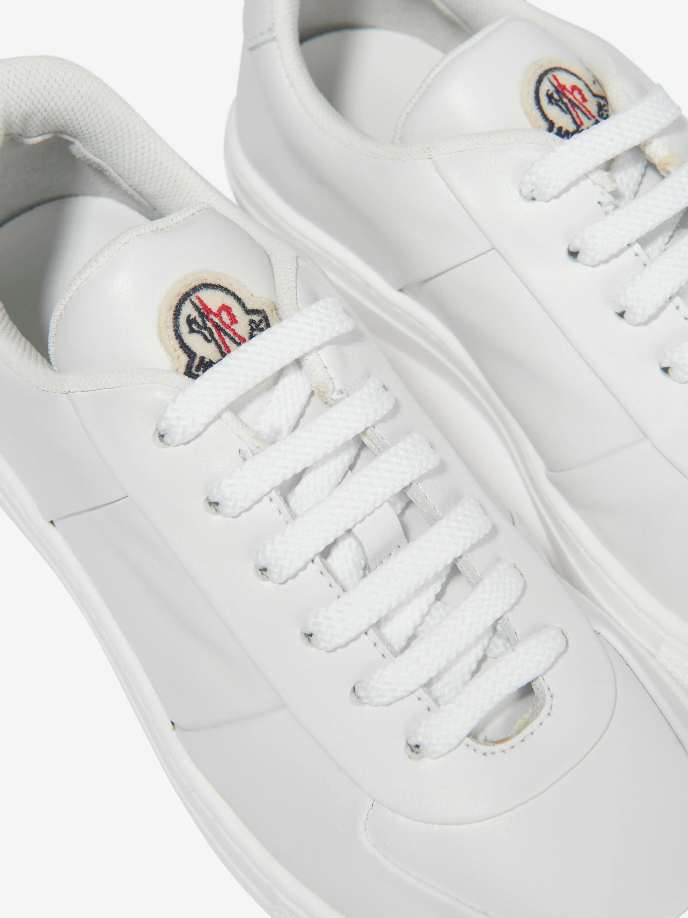 Moncler Enfant Kinder Leder Petit Neue York Low Top Turnschuhe