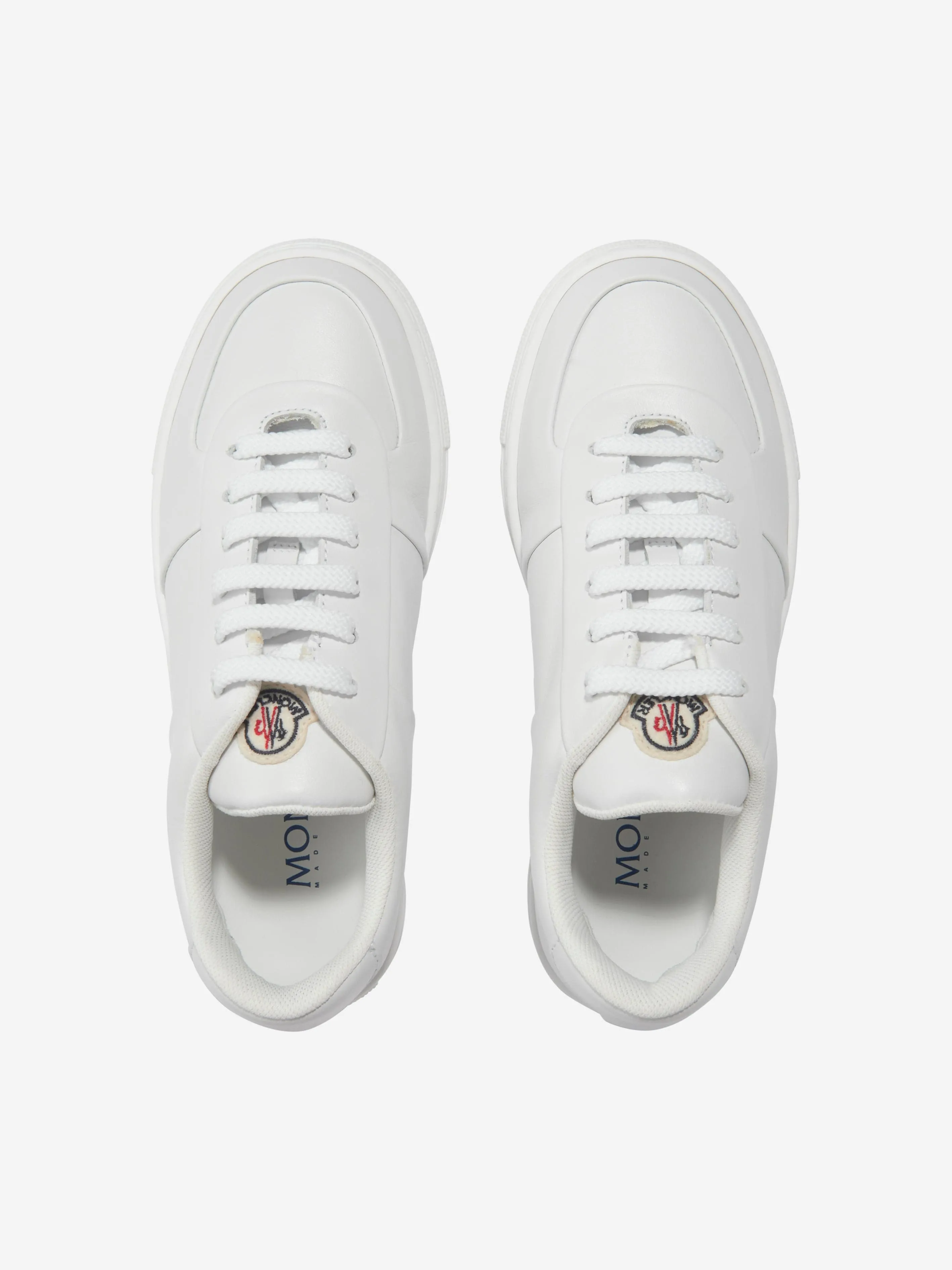 Moncler Enfant Kinder Leder Petit Neue York Low Top Turnschuhe
