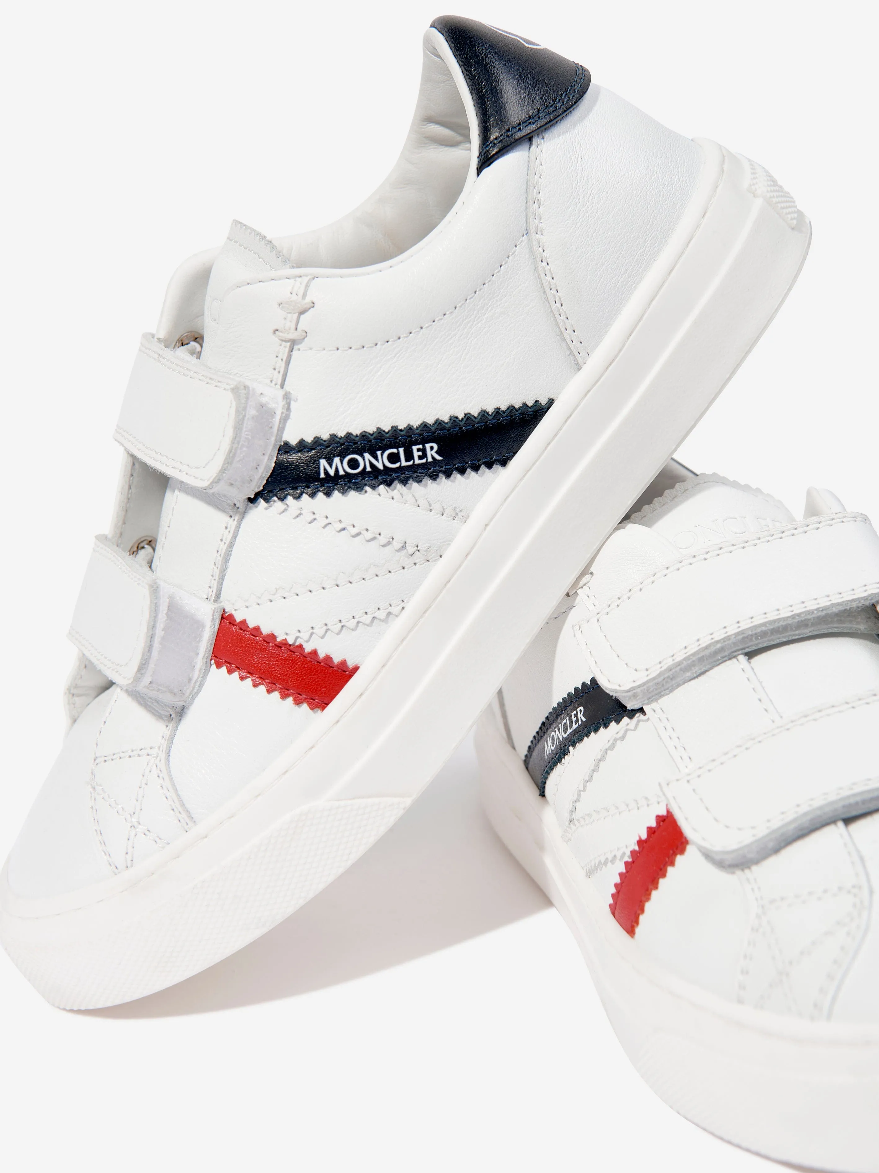 Moncler Enfant Kids Petit Monaco Low Top Sneaker in Weiß