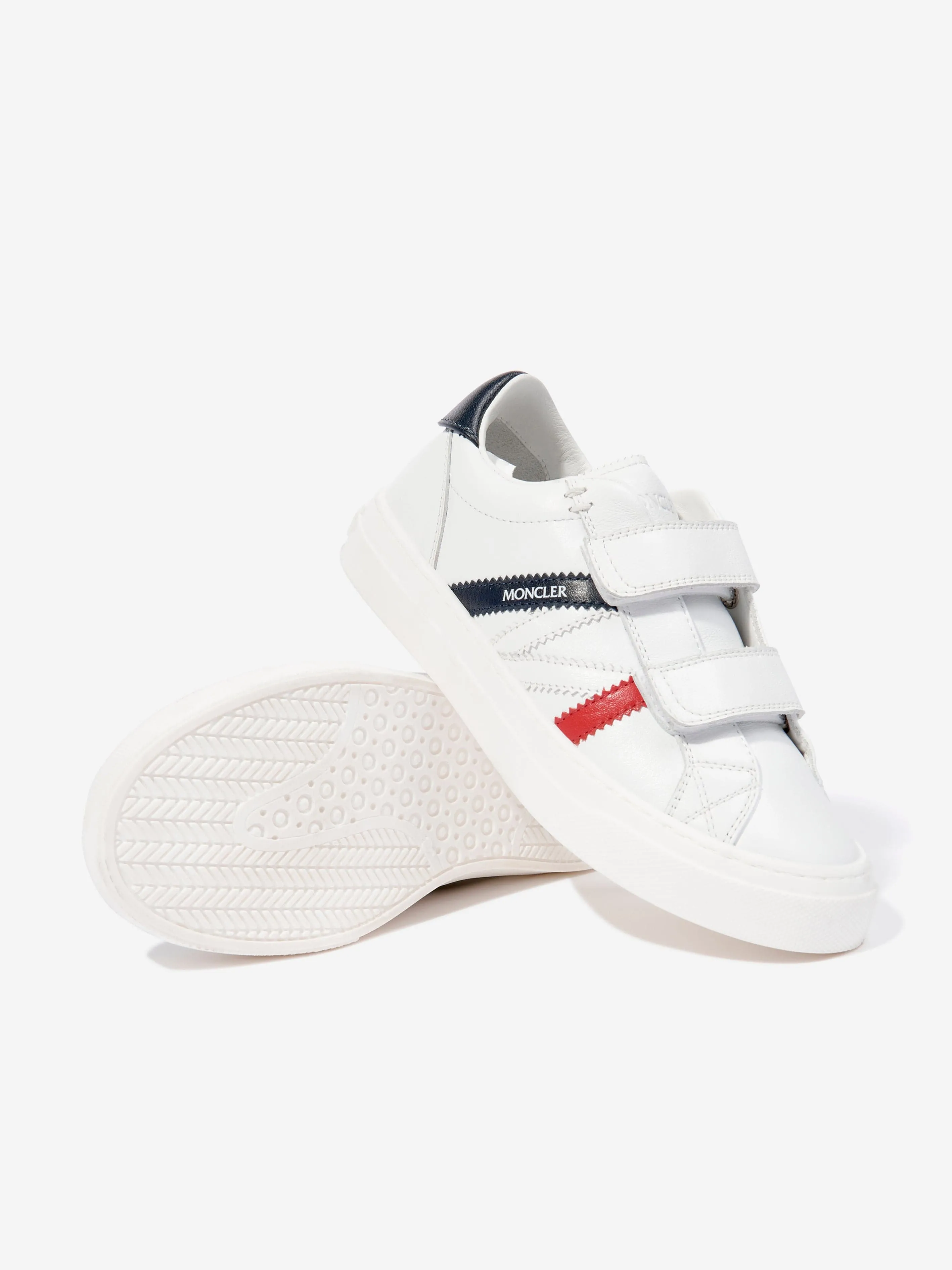 Moncler Enfant Kids Petit Monaco Low Top Sneaker in Weiß
