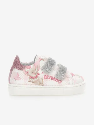 Monnalisa Mädchen Disney Dumbo Glitzer Turnschuhe in Rosa