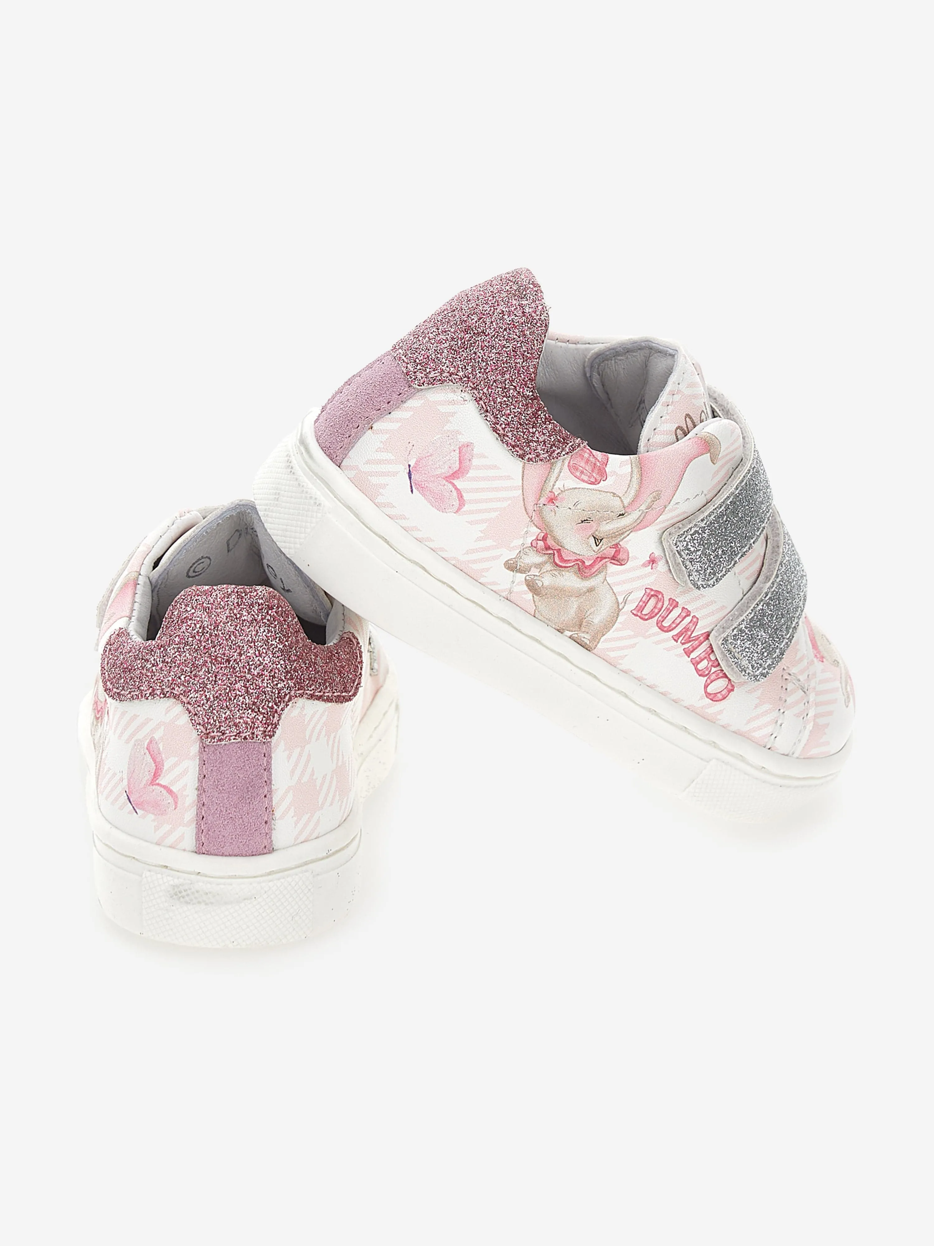 Monnalisa Mädchen Disney Dumbo Glitzer Turnschuhe in Rosa