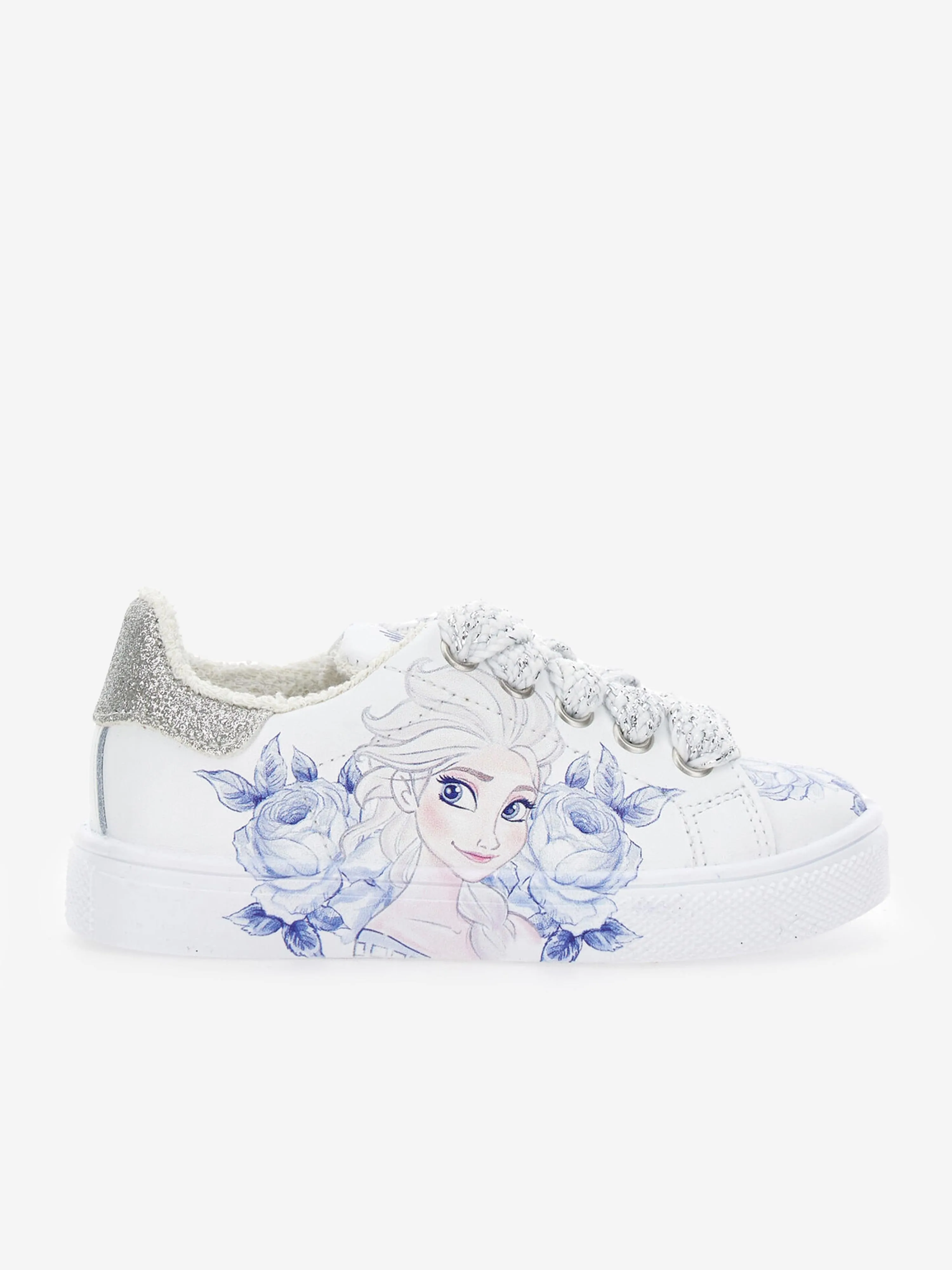 Monnalisa Mädchen Leder Frozen Sneaker in Weiß