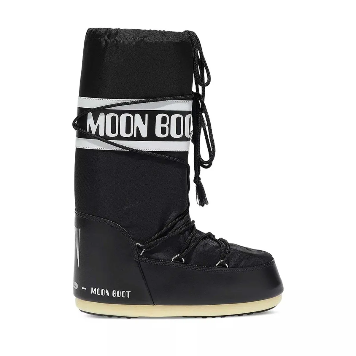 Moon Boot Girl's Icon Schwarzes Nylon
