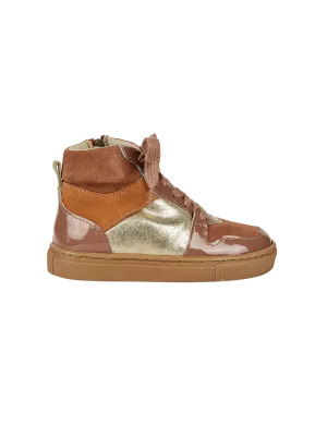 Berg-Sneaker-Schnürsenkel - Rosenton Lackleder