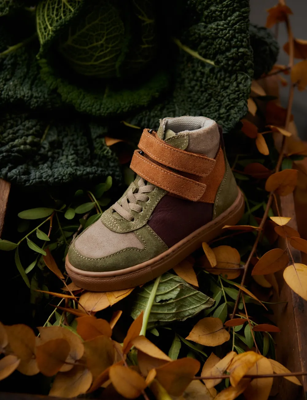 Berg-Sneaker mit Klettverschluss - Cress Wildleder